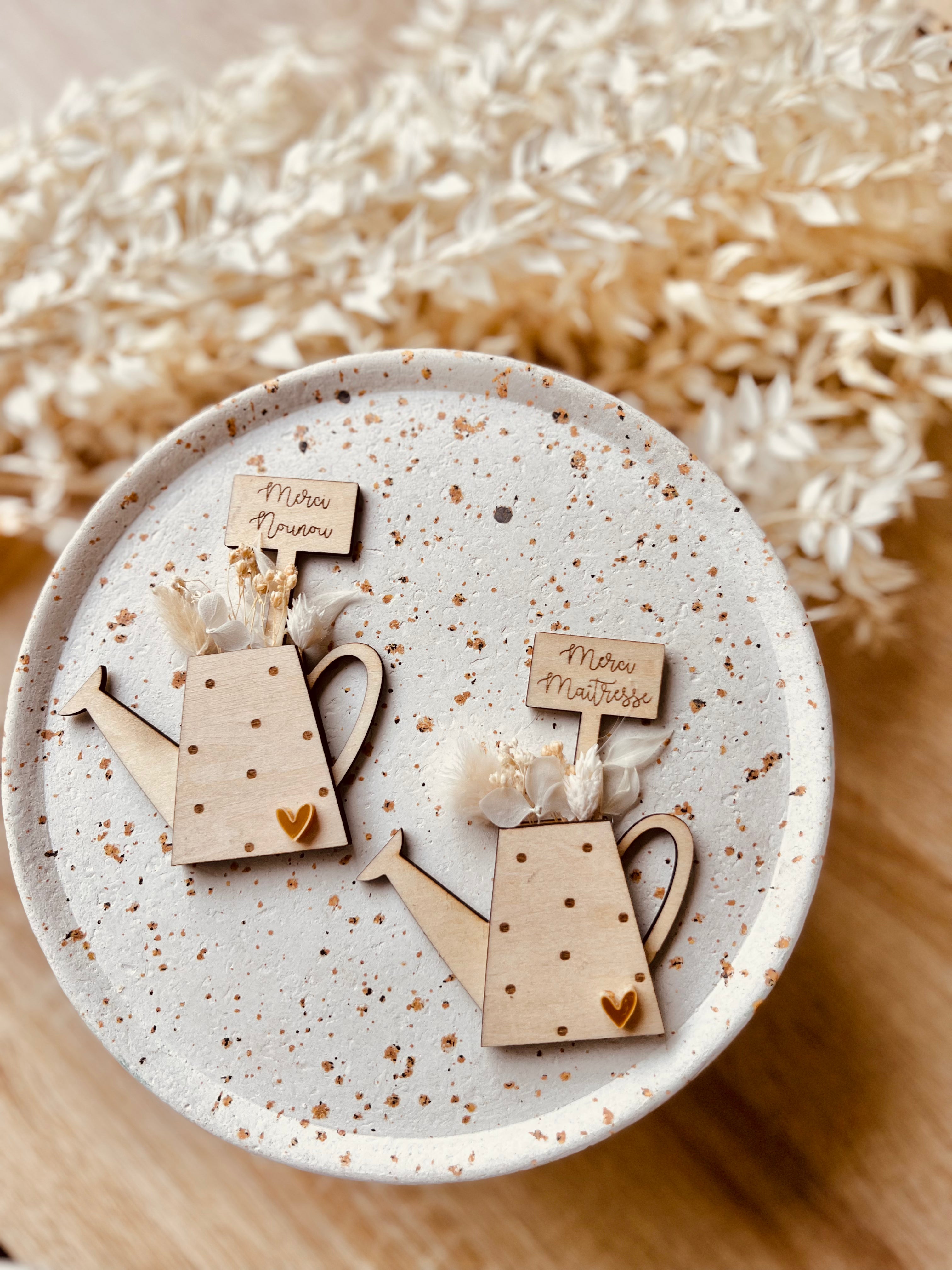 Lot de magnets en bois personnalisables