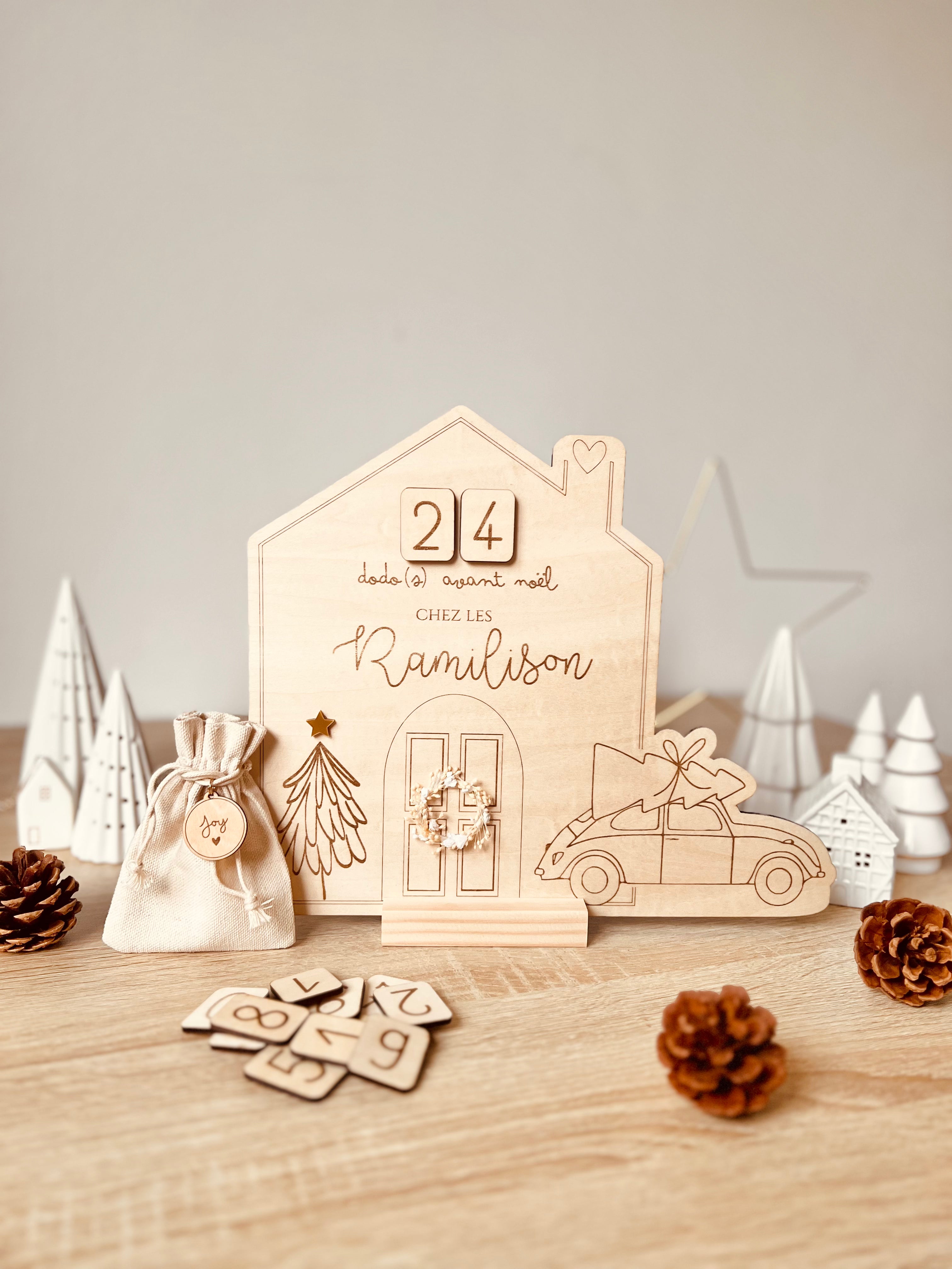 Calendrier de l'avent - décompte pour Noël