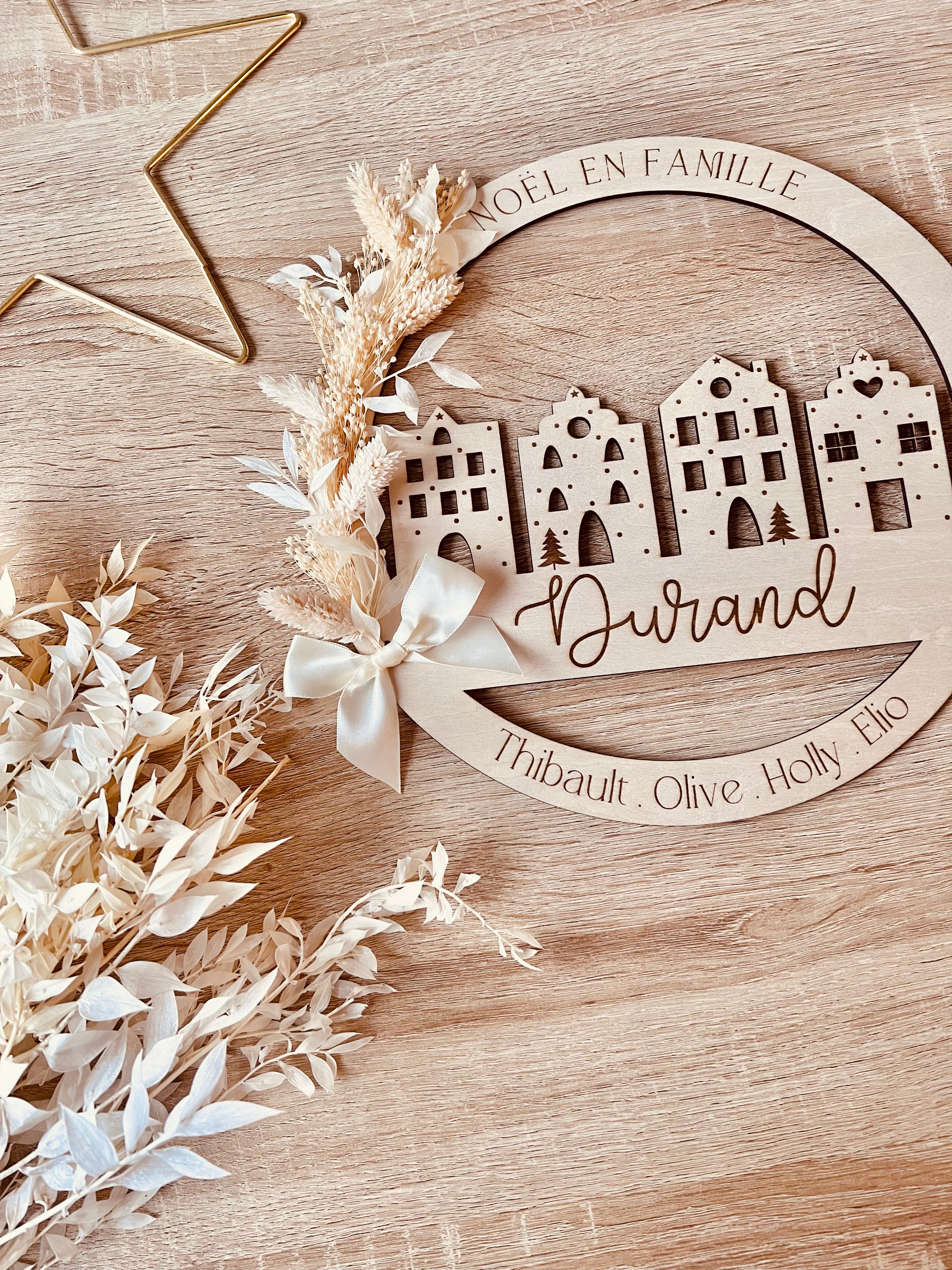 Village de Noël - Couronne de l'avent