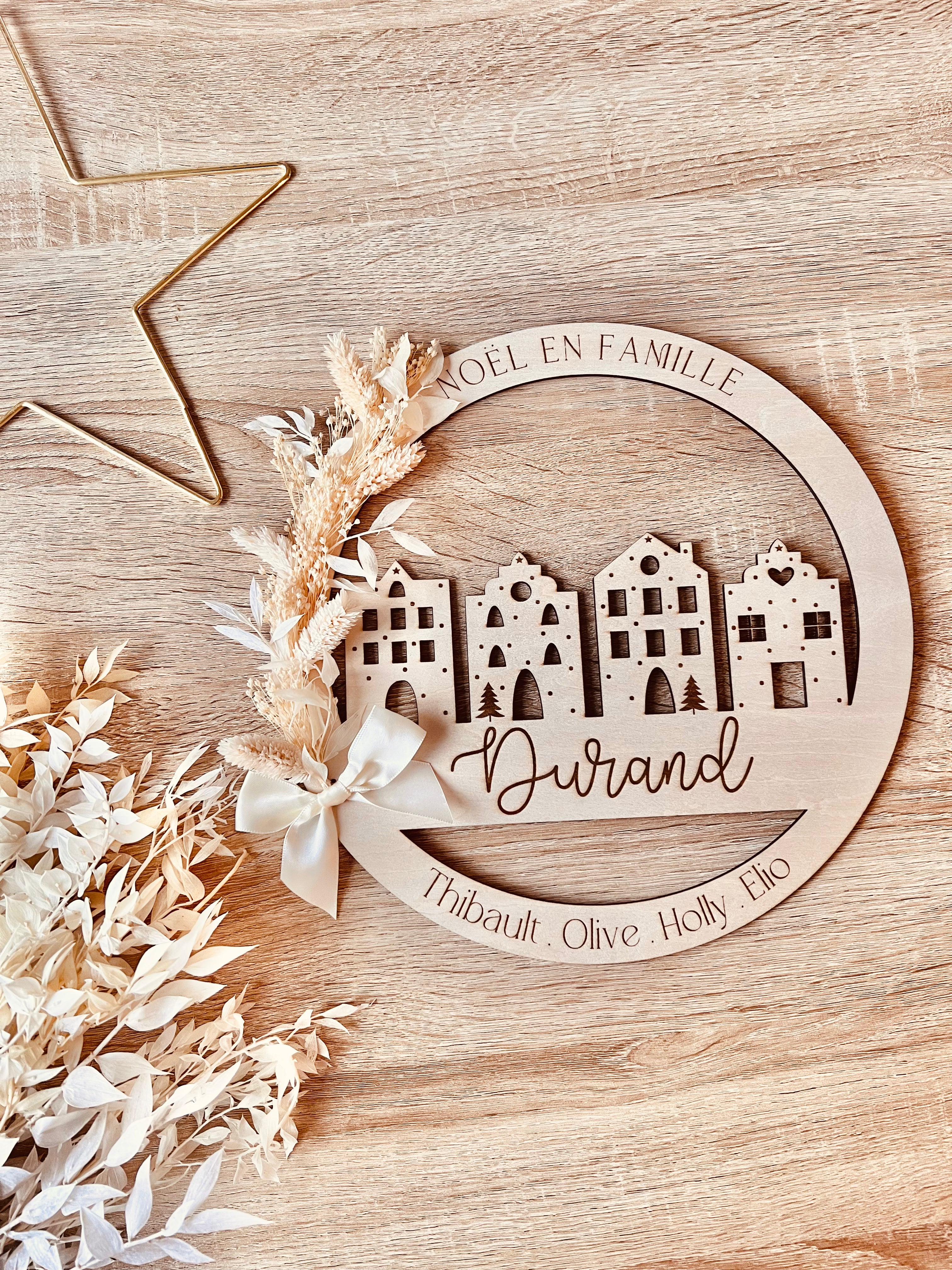 Village de Noël - Couronne de l'avent