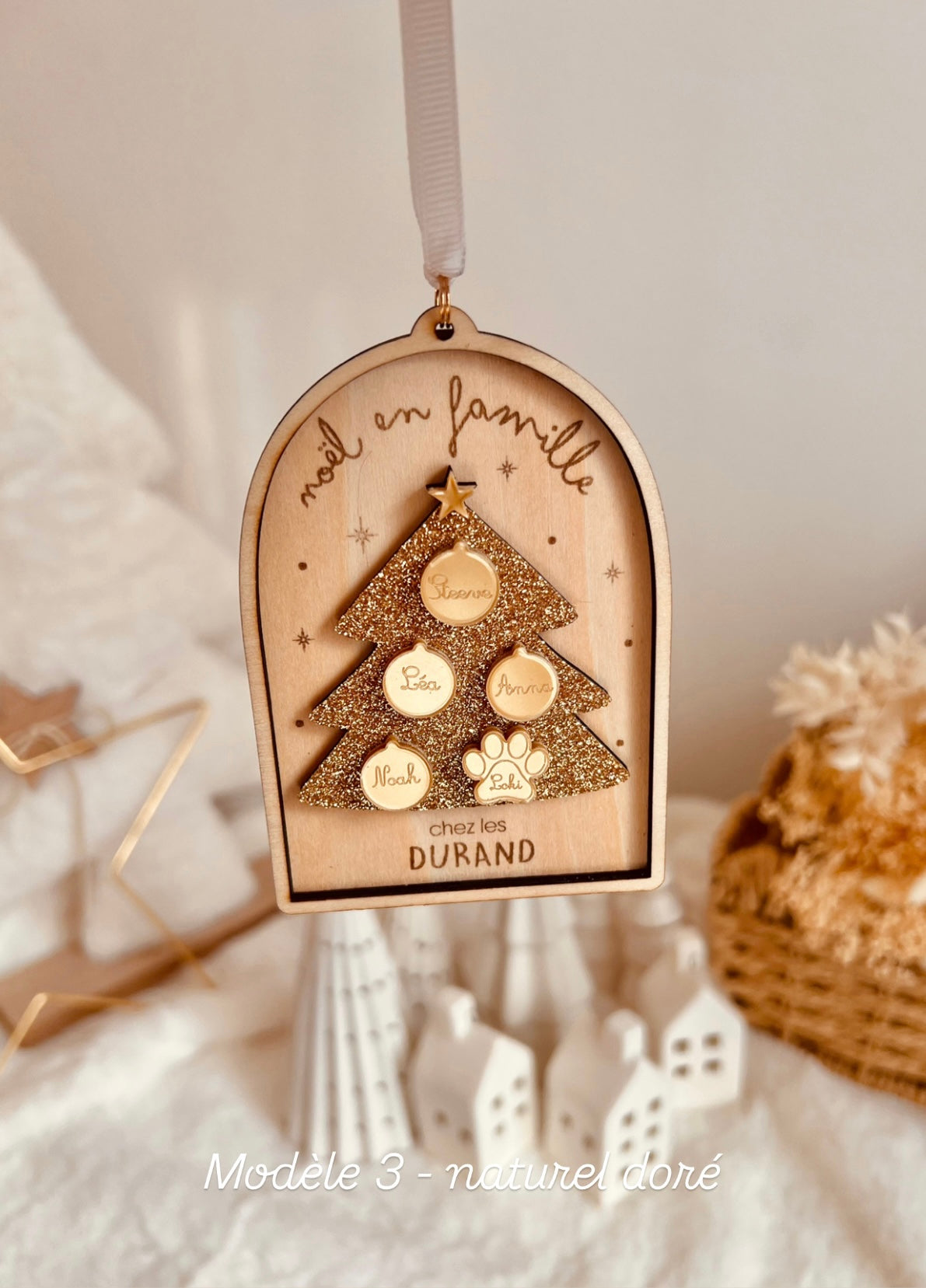 Ornement de Noël - Arbre de Noël famille