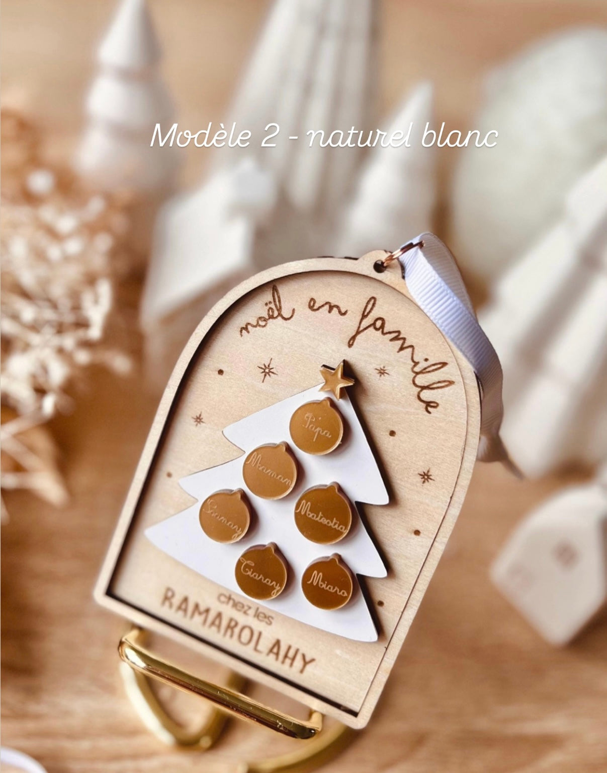 Ornement de Noël - Arbre de Noël famille