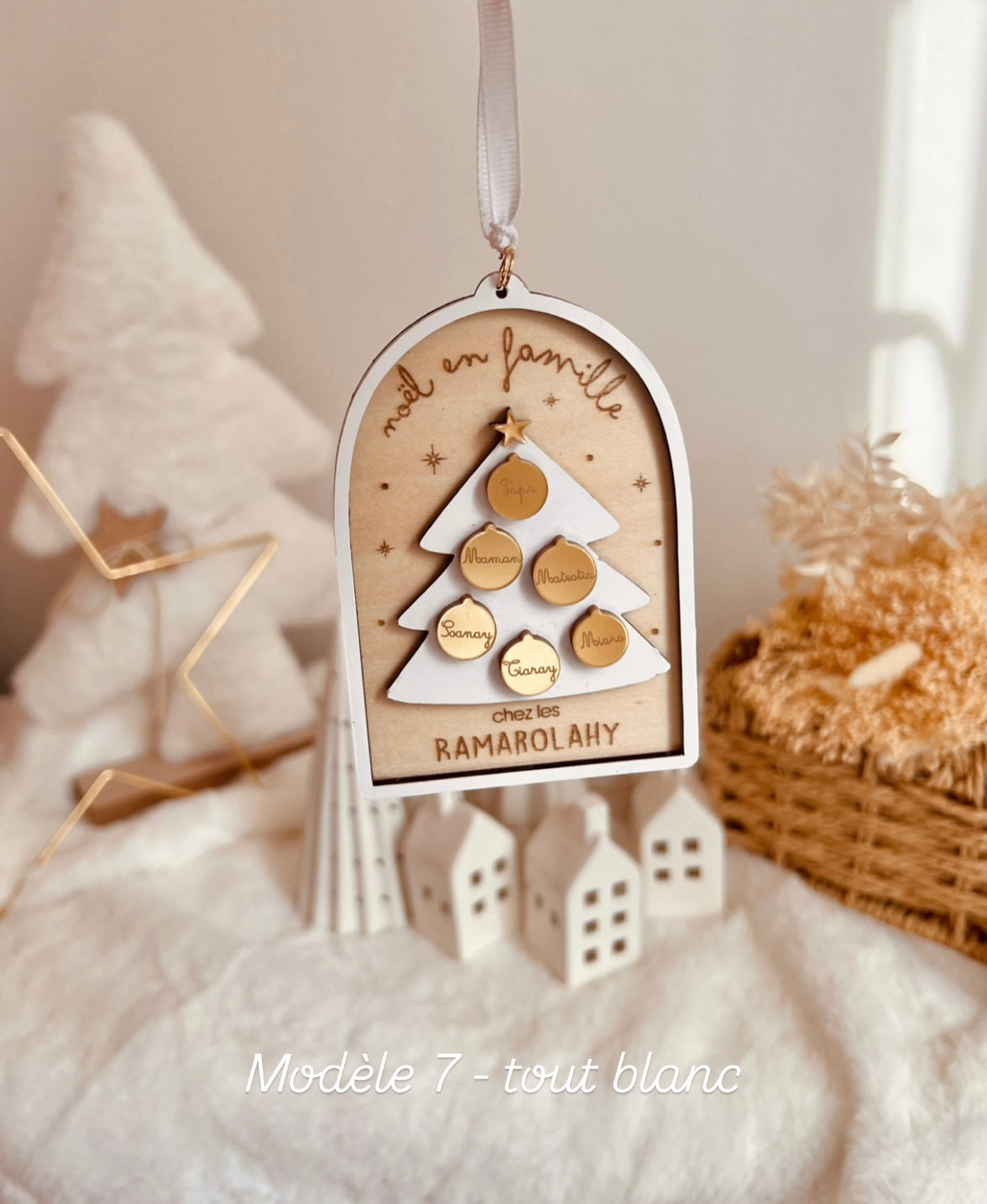 Ornement de Noël - Arbre de Noël famille