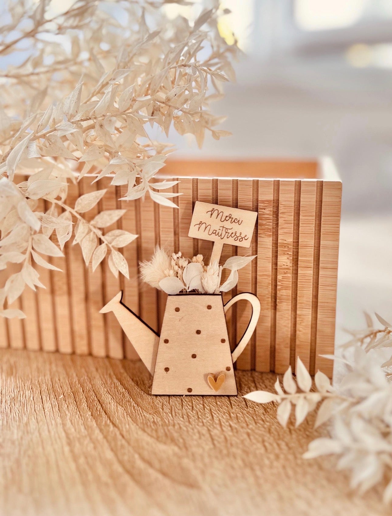 Magnet arrosoir fleurs séchées