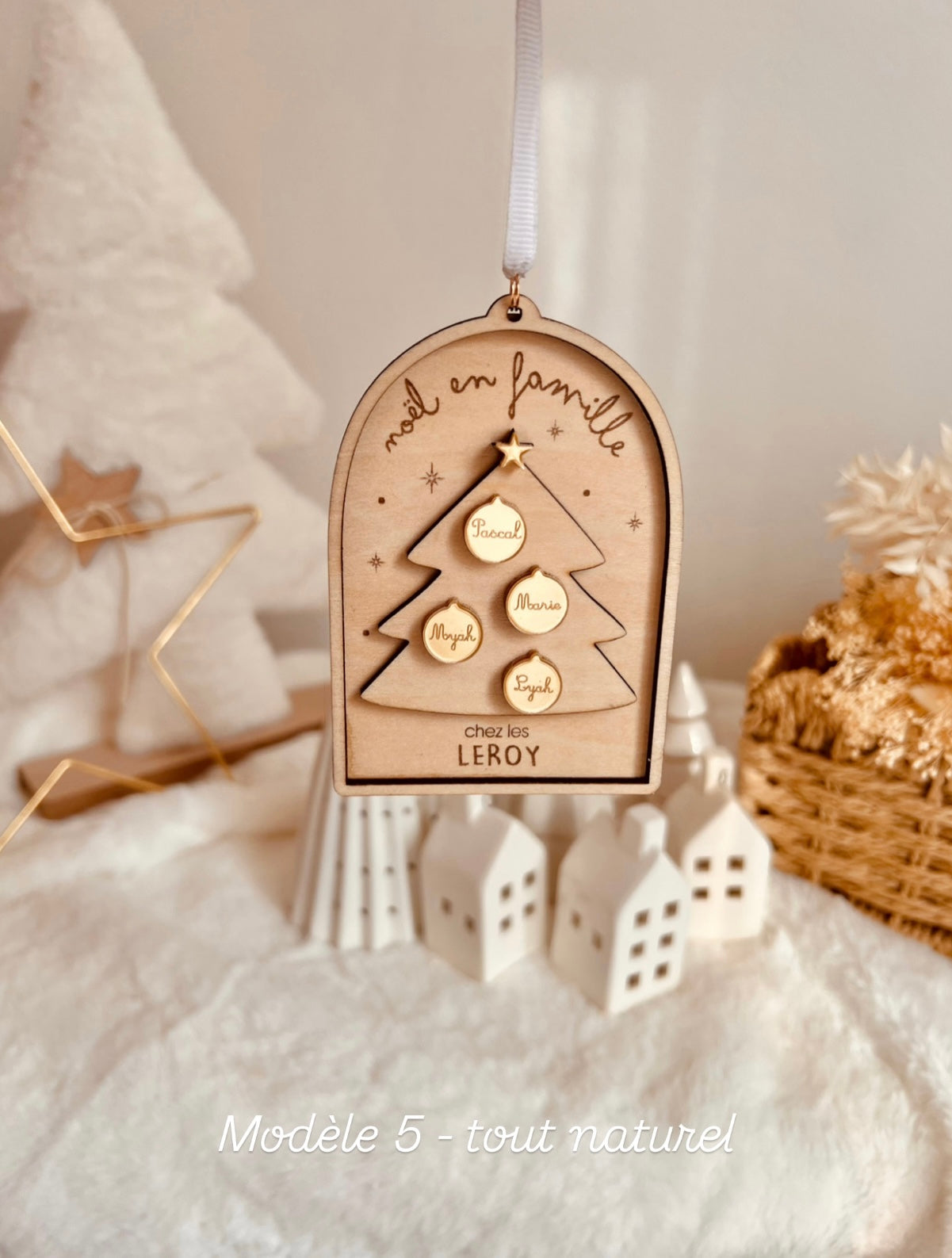 Ornement de Noël - Arbre de Noël famille