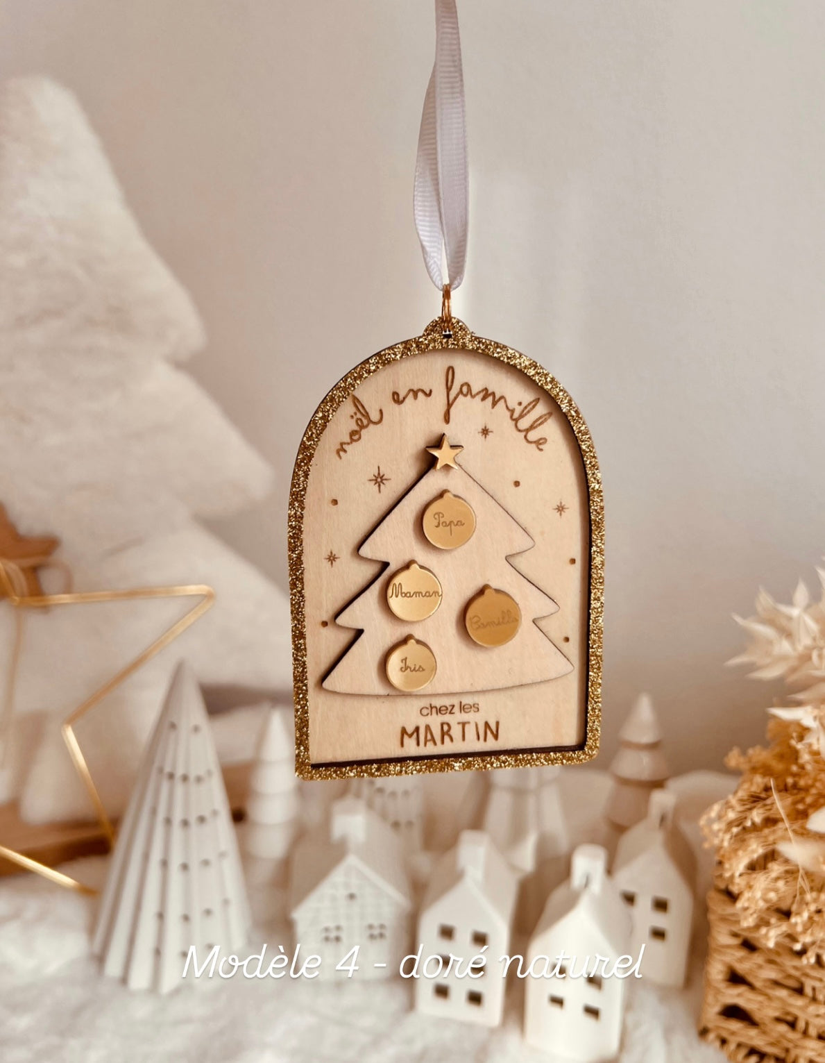 Ornement de Noël - Arbre de Noël famille