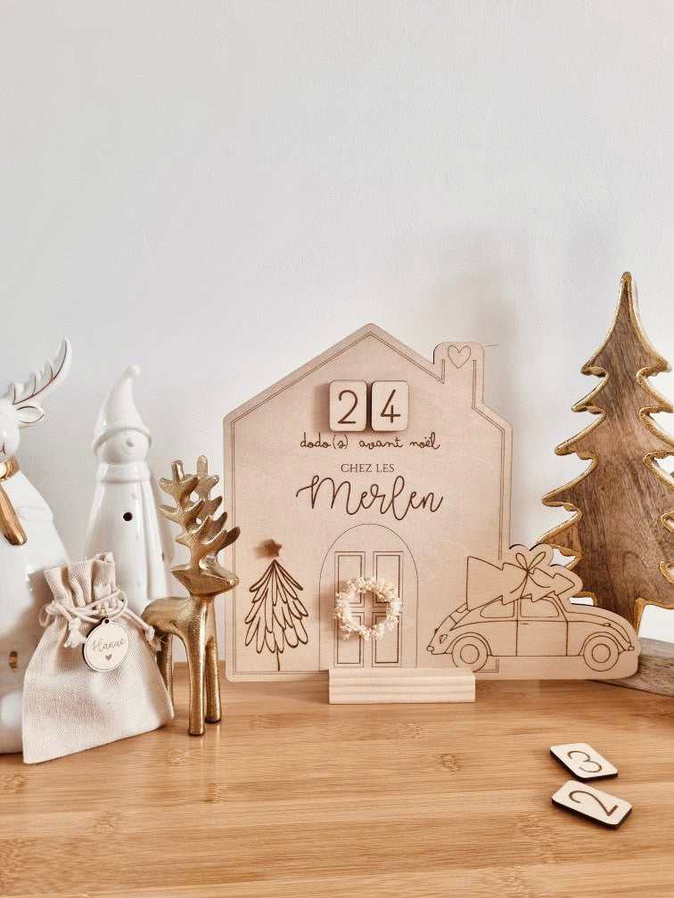 Calendrier de l'avent - décompte pour Noël