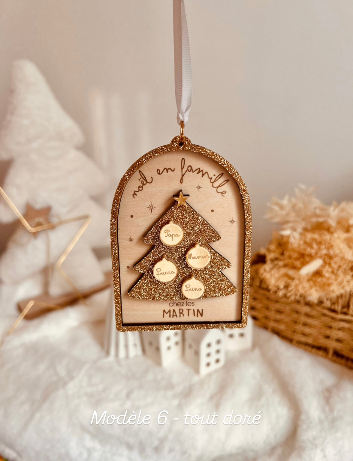 Ornement de Noël - Arbre de Noël famille