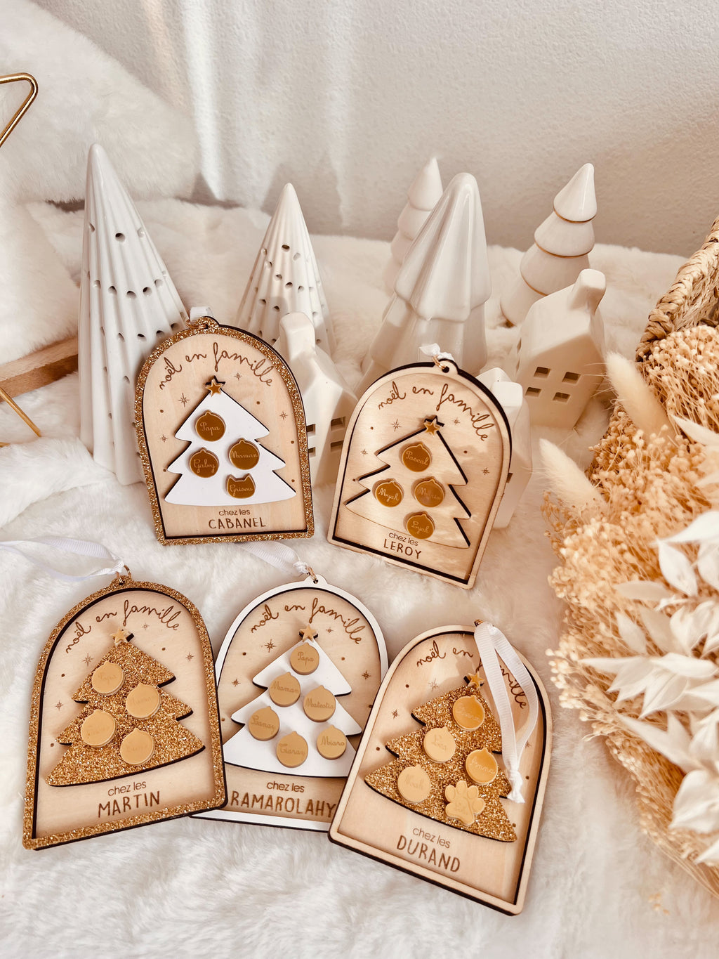 Ornement de Noël - Arbre de Noël famille