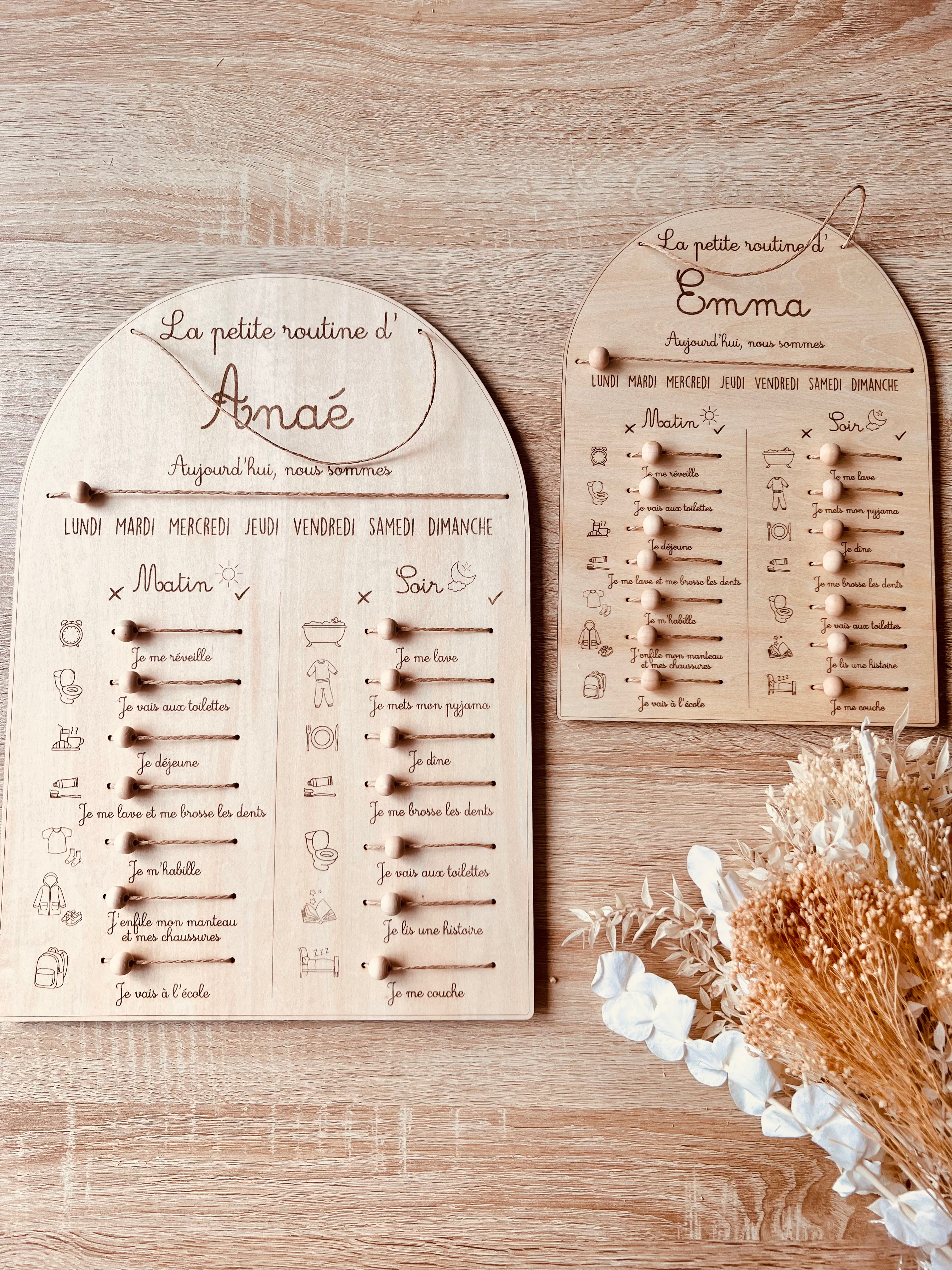 Affiche routine pour enfants