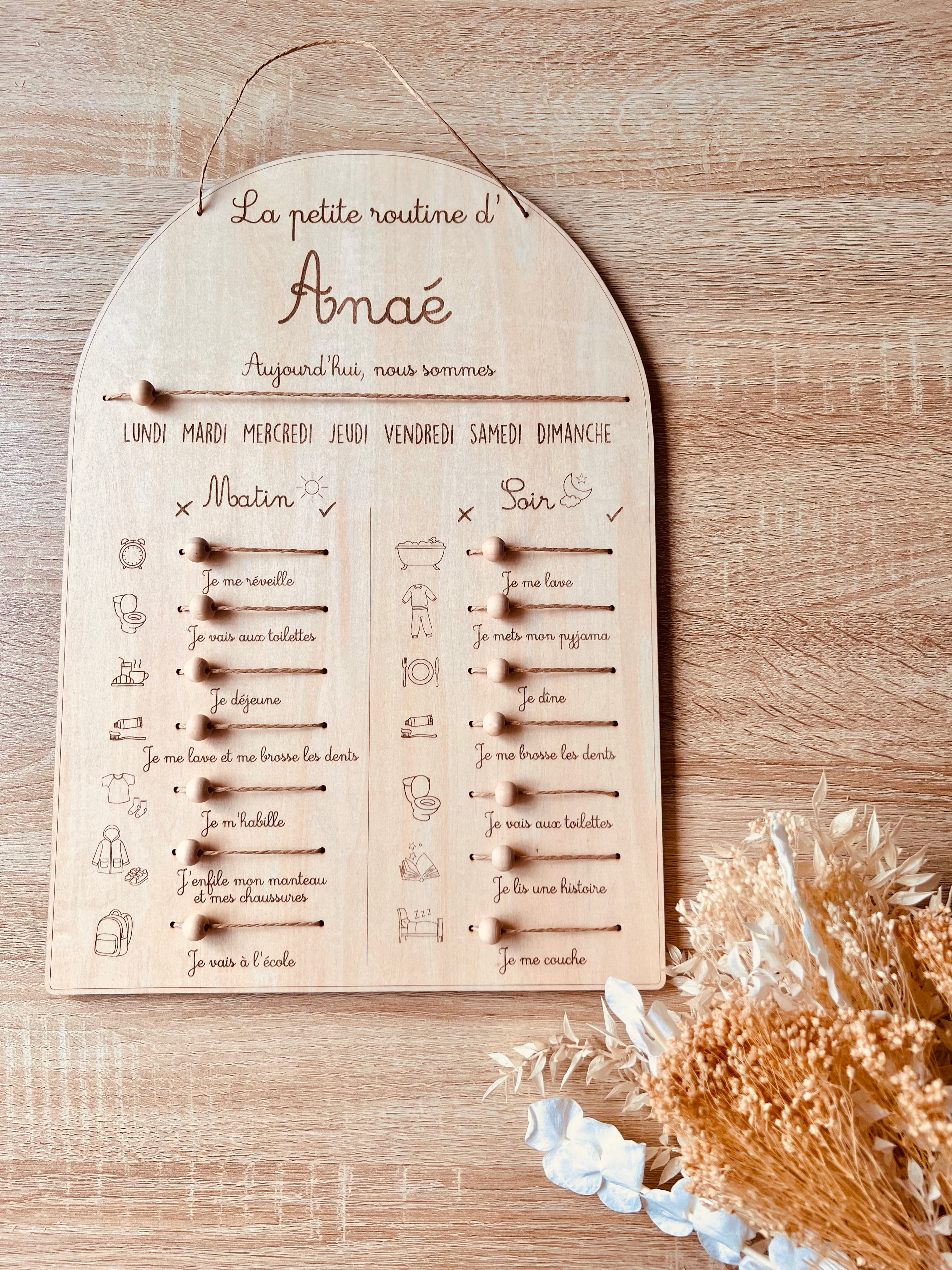 Affiche routine pour enfants