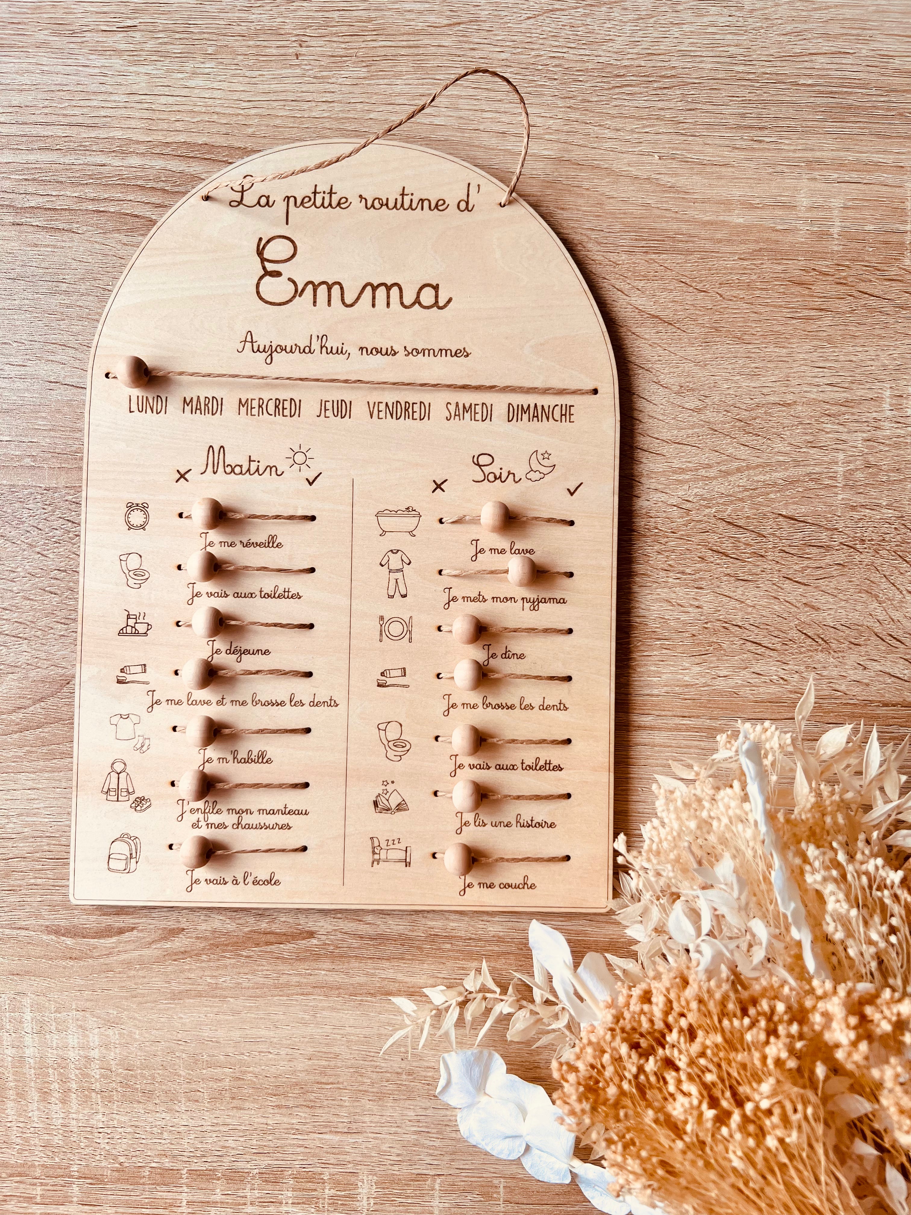 Affiche routine pour enfants