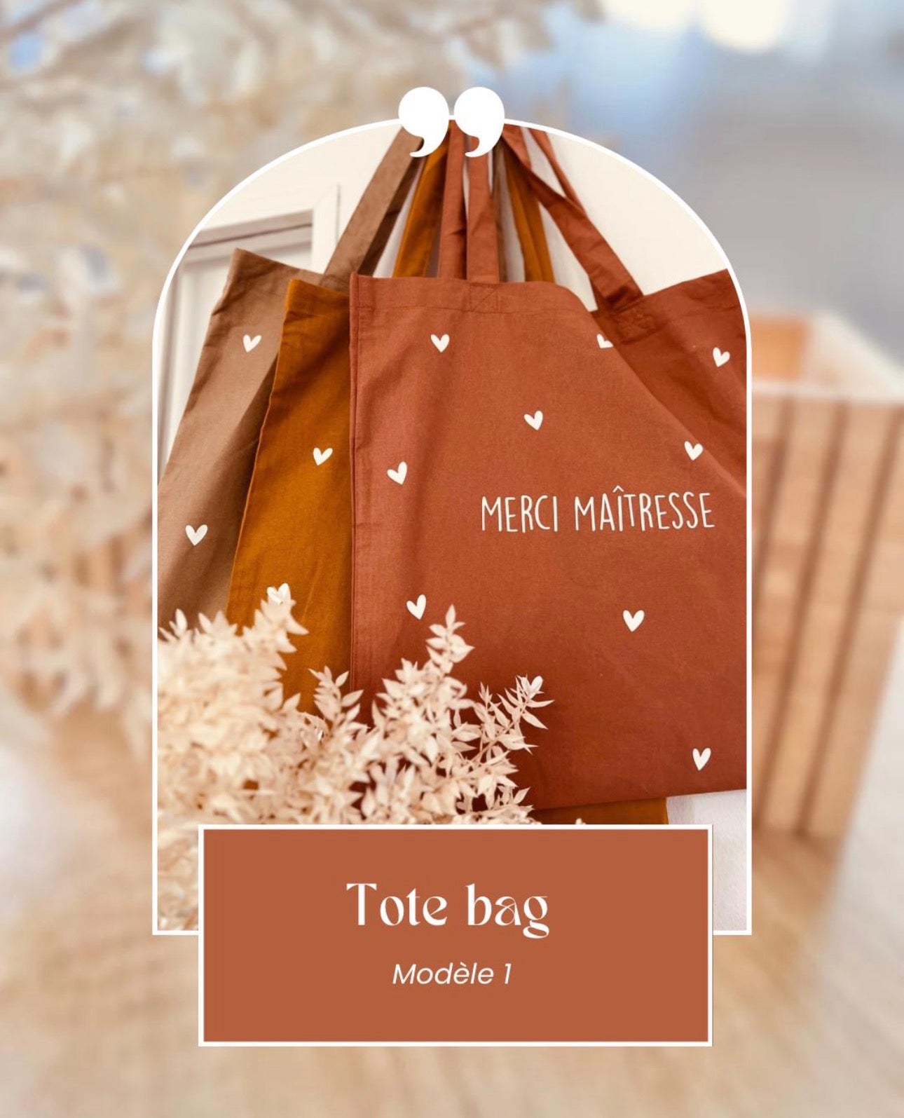 Tote bag personnalisé.