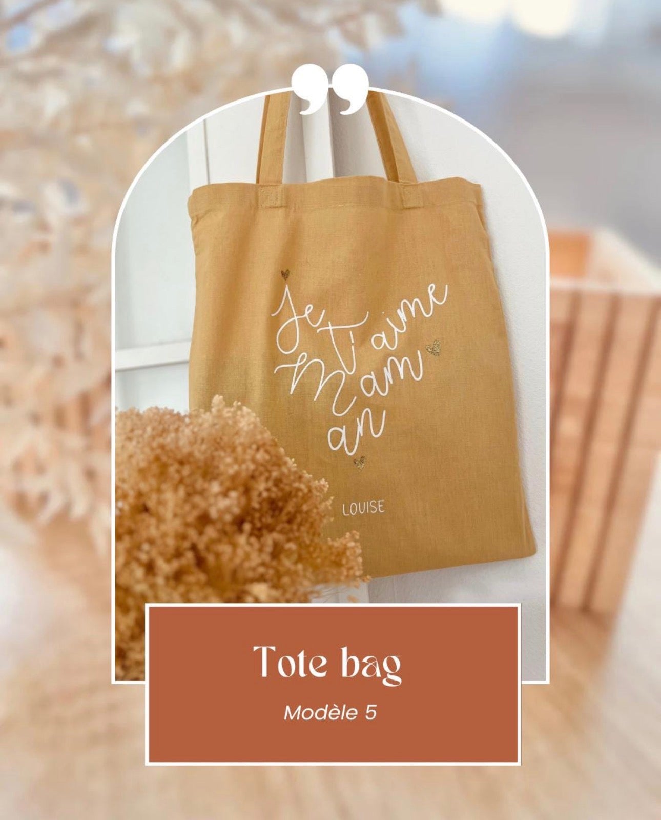 Tote bag personnalisé.