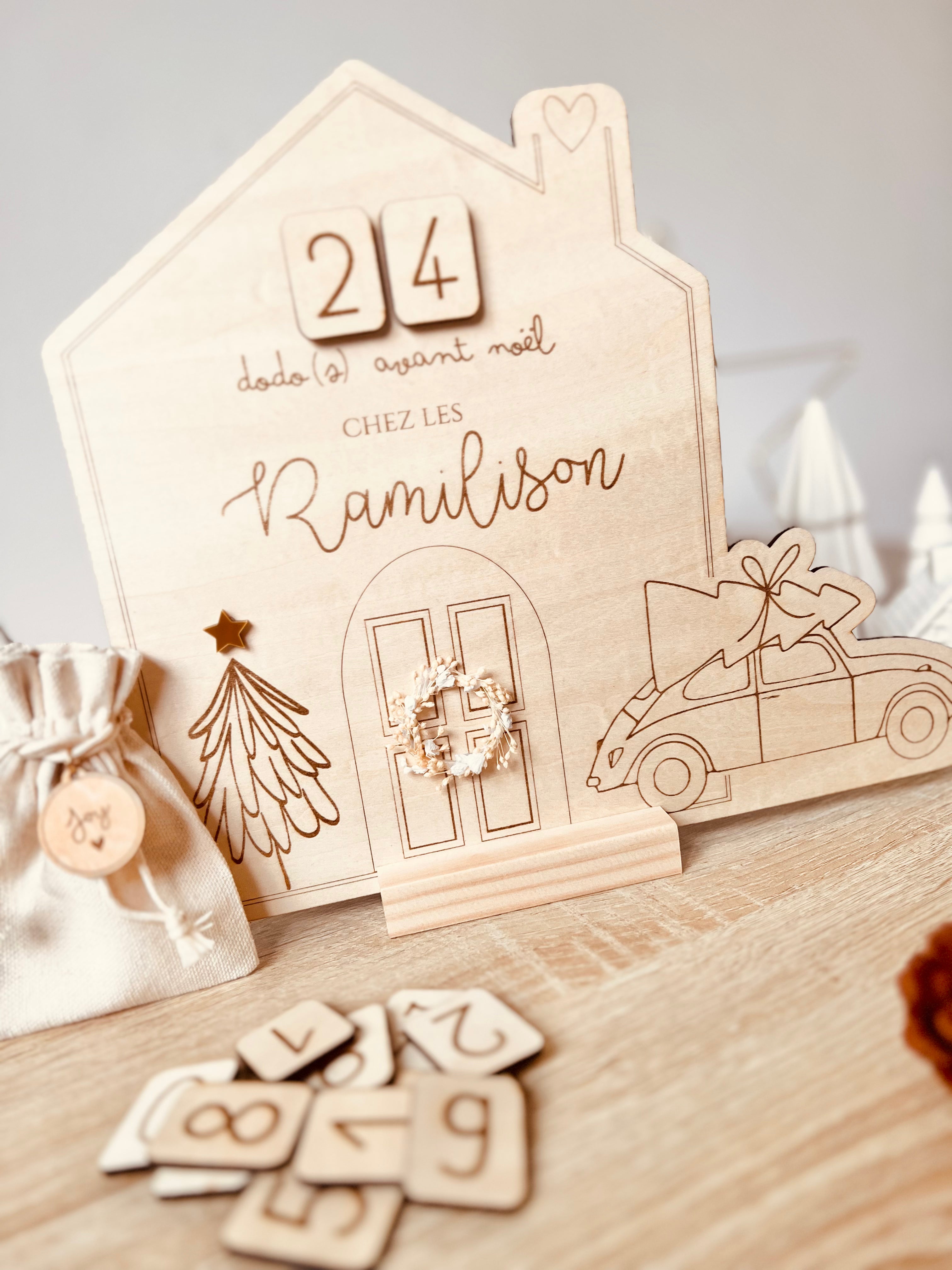 Calendrier de l'avent - décompte pour Noël